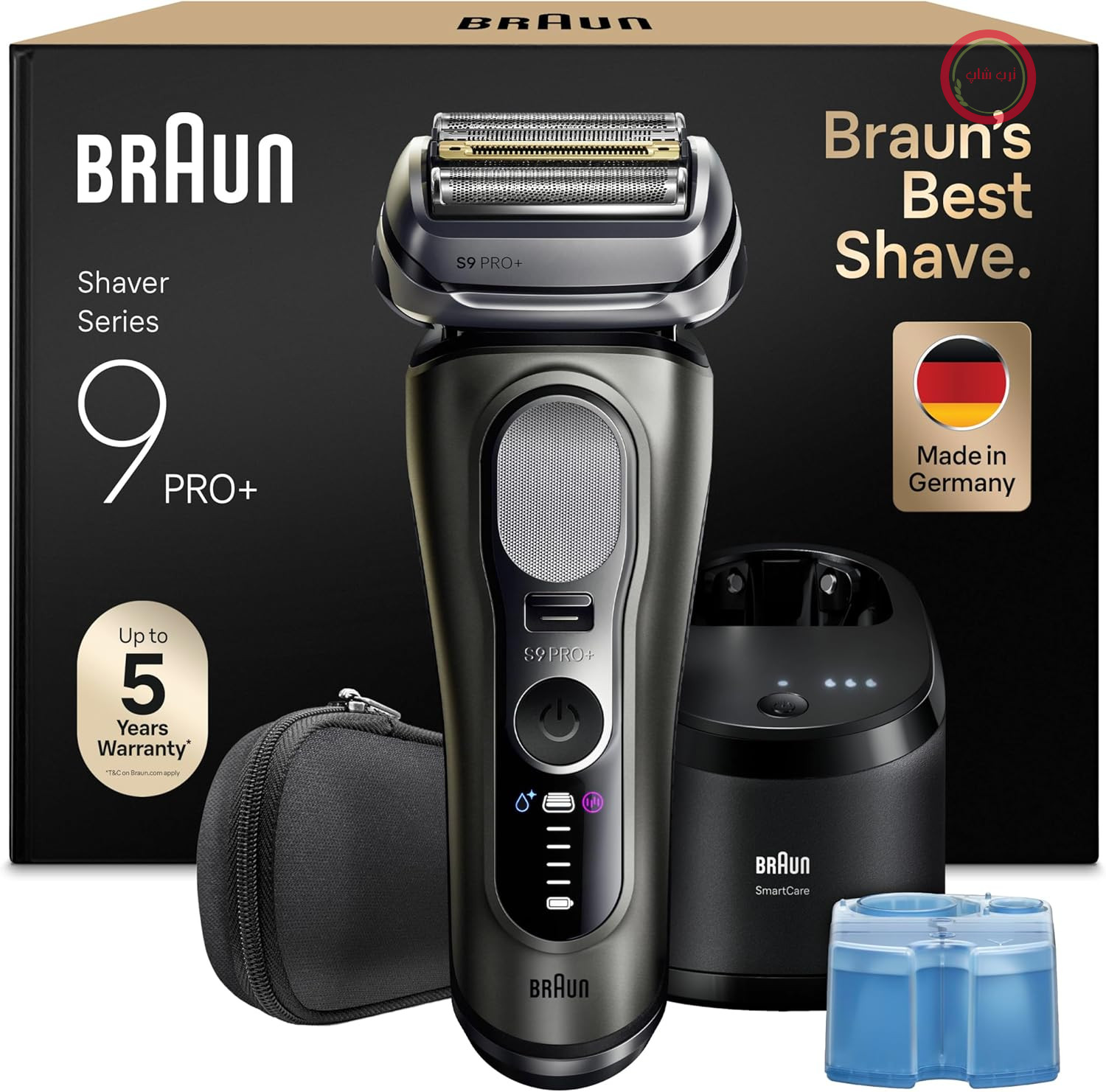ریش تراش برقی براون آلمان سری 9 پرو پلاس با ایستگاه شستشو هوشمند مدل Braun 9665cce